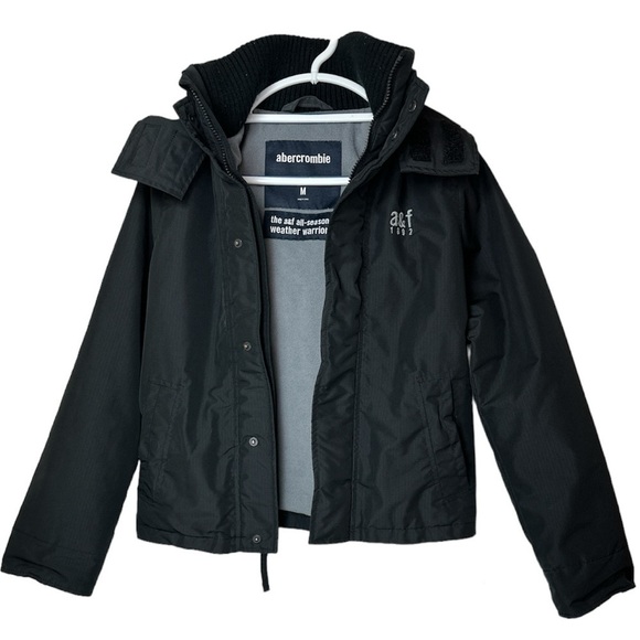 Abercrombie & Fitch Jacket Kids Size M All Season Weather Warrior Fleece Lined - Picture 1 of 11